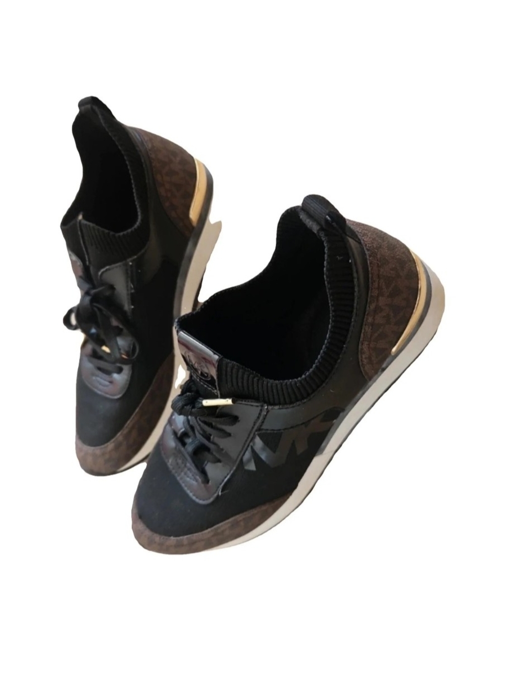 Michael Kors Men’s Black & Brown Logo Runner Sneakers